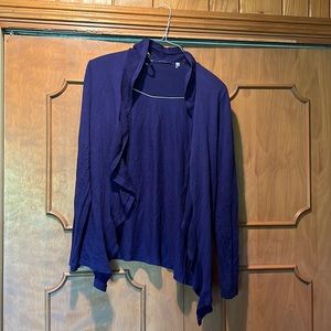 Tahari bluish, purple sweater, size medium
